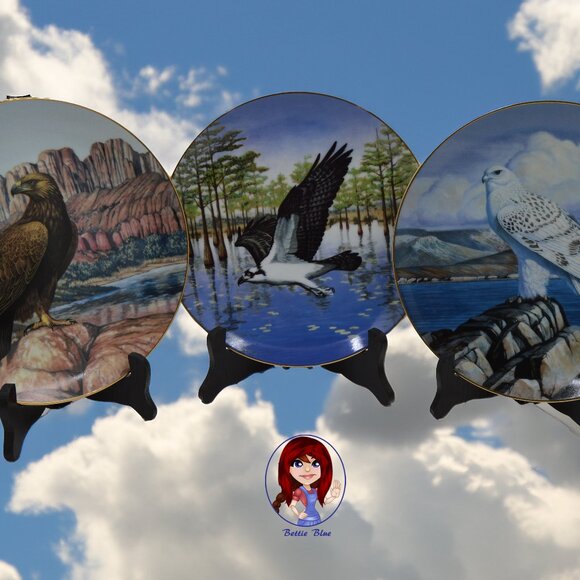 RARE! Complete Set 8-PC 1988 Majesty of Flight Limited Edition Numbered Plates - Picture 1 of 17